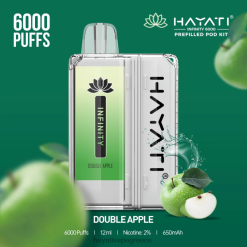 Hayati Infinity 6000 κιτ λοβών διπλό μήλο F402H146 Hayati Flavour Vapes