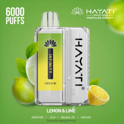 Hayati Infinity 6000 κιτ λοβών μοσχολέμονα F402H153 Hayati Vape Greece