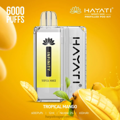 Hayati Infinity 6000 κιτ λοβών τροπικό μάνγκο F402H163 Hayati Vape Greece