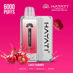 Hayati Infinity 6000 κιτ λοβών χαμένο κεράσι F402H154 Hayati Vape Flavours